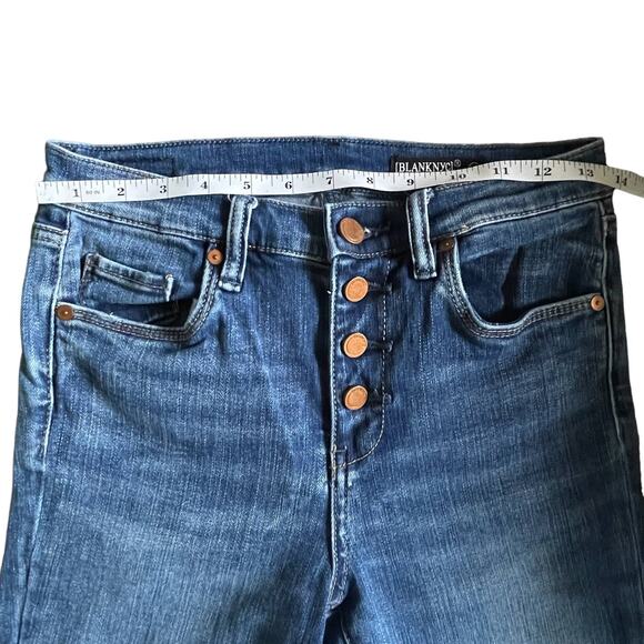 Blank NYC High-Rise Skinny Button Fly Denim Jeans Womens SIZE 26 Medium Wash - Picture 8 of 11